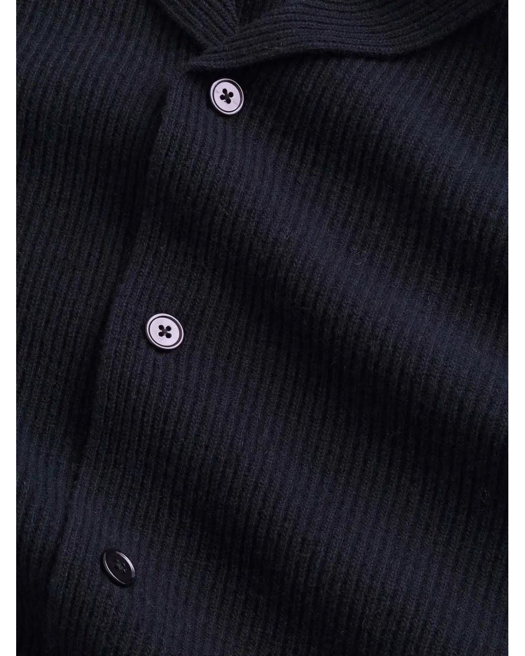 NN07 Blue Shane Rib-Knit Cardigan for men