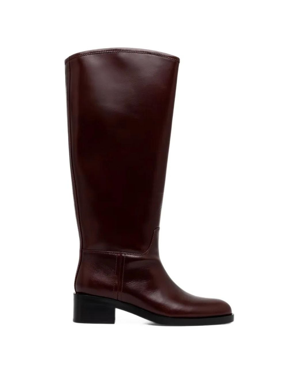 Jeffrey Campbell Brown Reining-2 Polished Leather Boots
