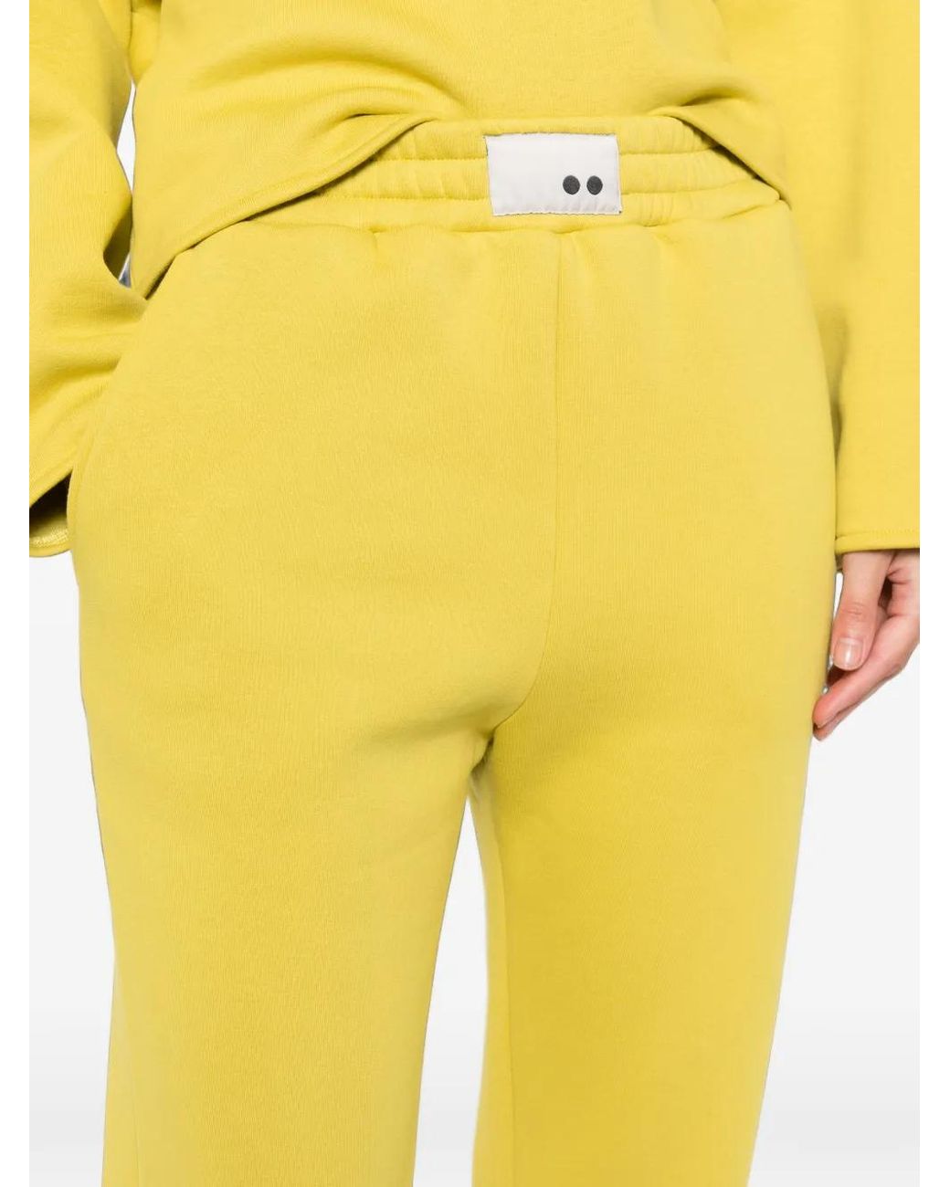 THE M.. Yellow Honey Logo-Patch Track Pants