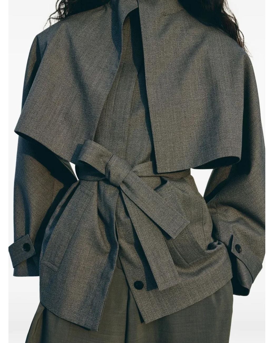 Jacquemus Gray The Boléro Peacoat