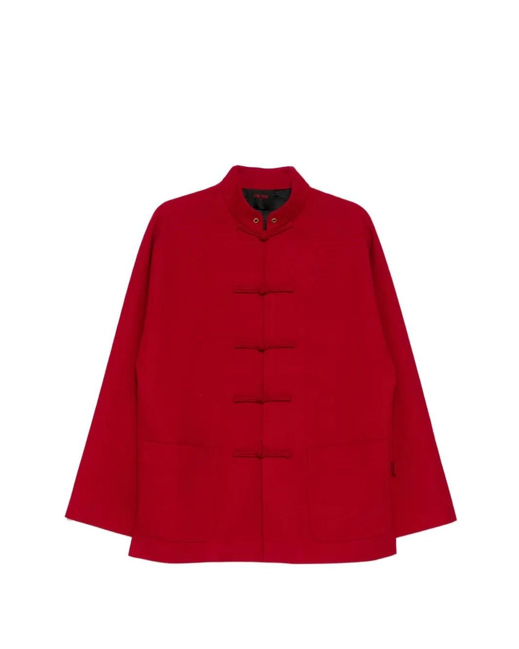 TEAM WANG design Red X Jdb Mandarin-Collar Jacket for men