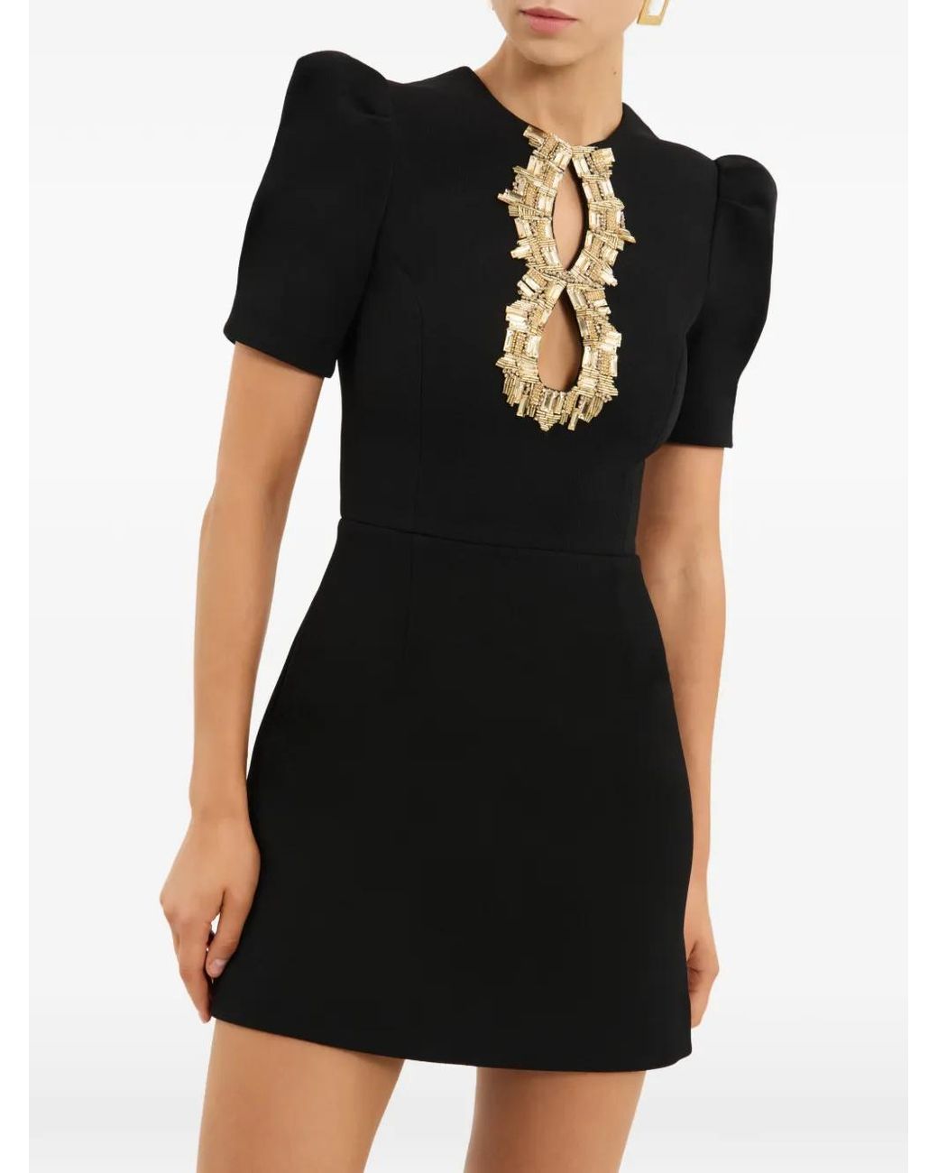 Rebecca Vallance Black Alexandrite Mini Dress