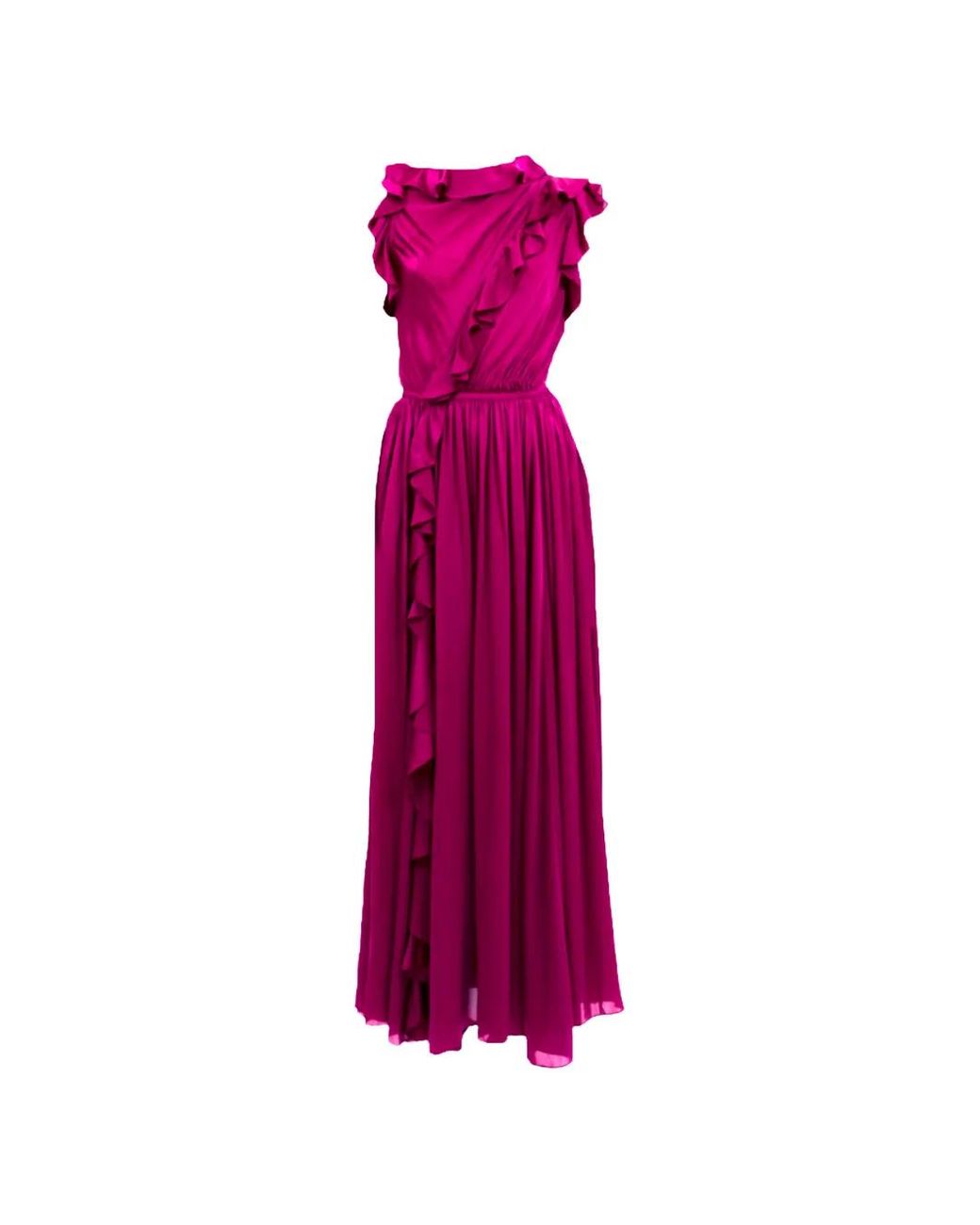 Ulla Johnson Purple Saanvi Cascading Dress