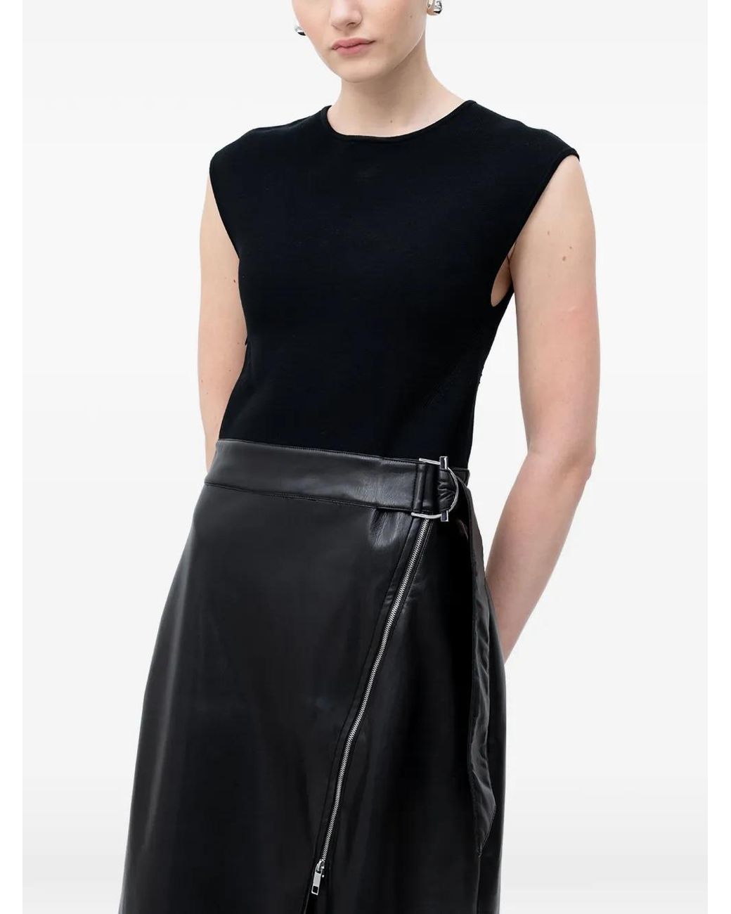 Boss Black Zip Wrap Dress