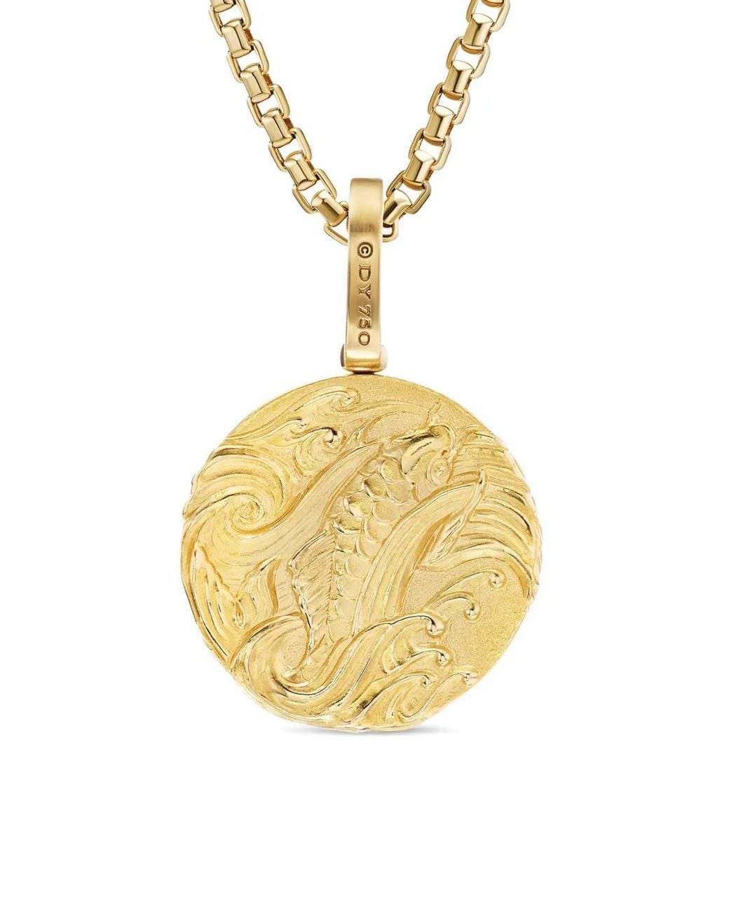 David Yurman Metallic 18Kt Dragon Amulet (30.9Mm) for men