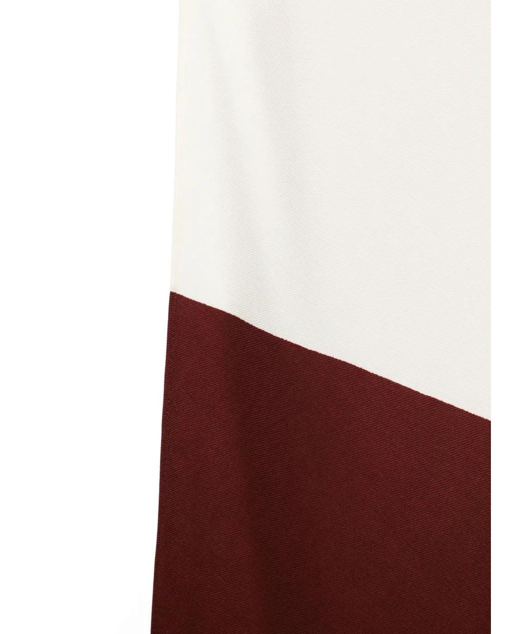 Alberta Ferretti White Geometric Scarf