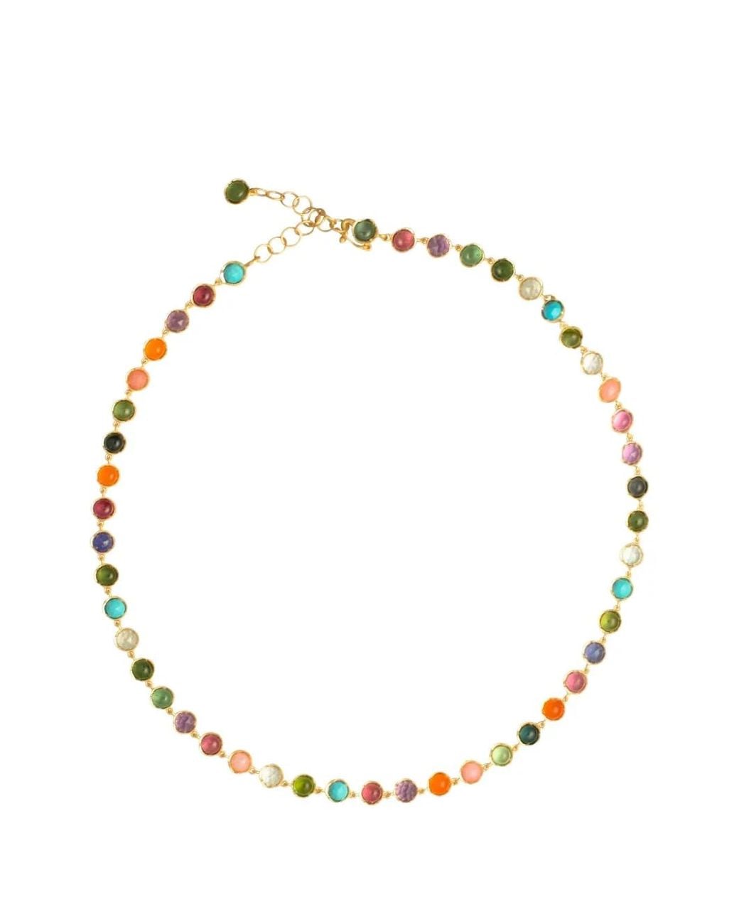 Irene Neuwirth Metallic Multi-Stone Necklace