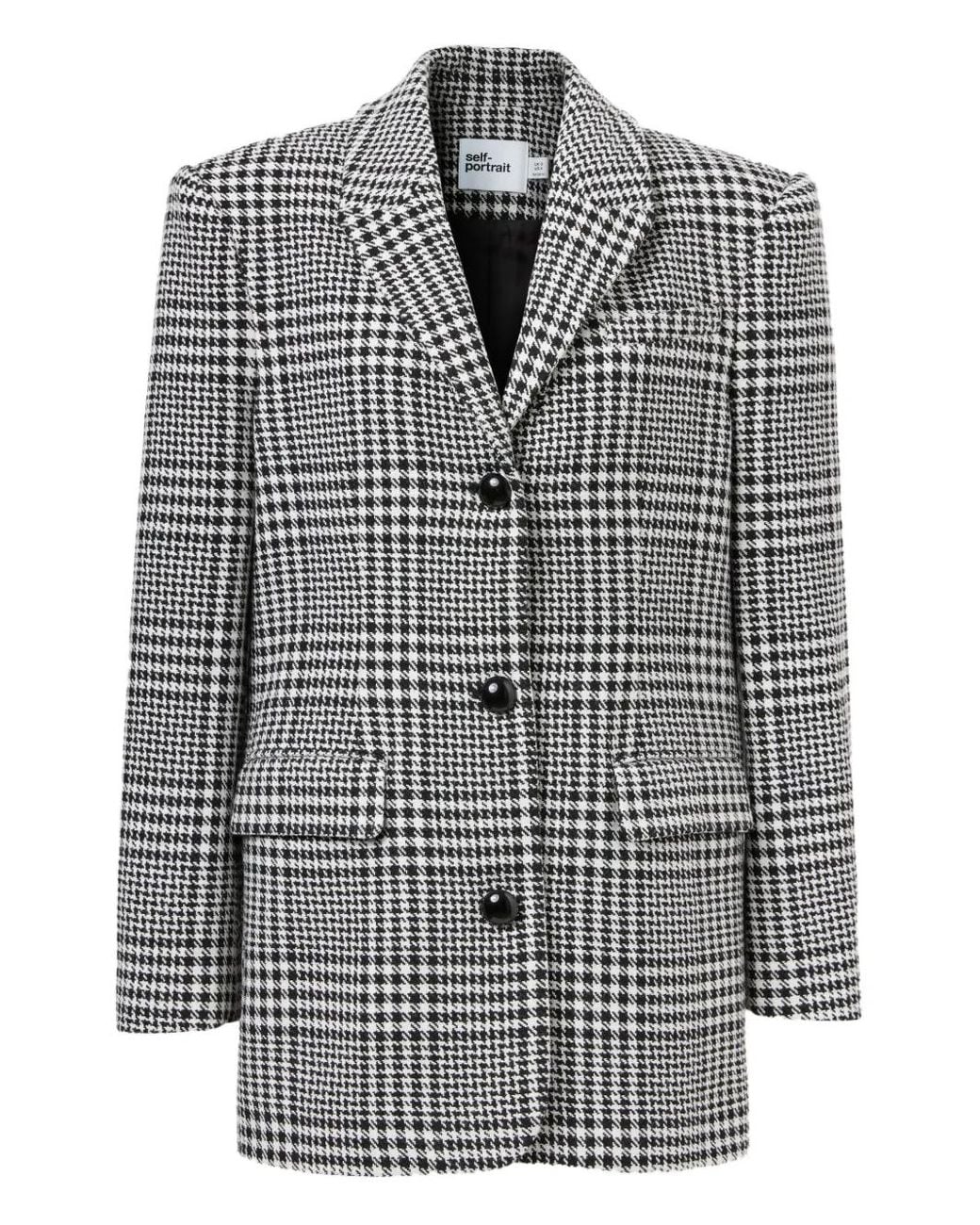 Self-Portrait Gray Blazers