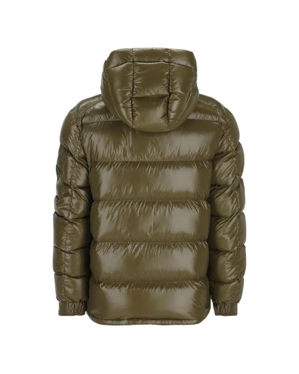 Herno Green Quilted Hooded Down Jacket for men