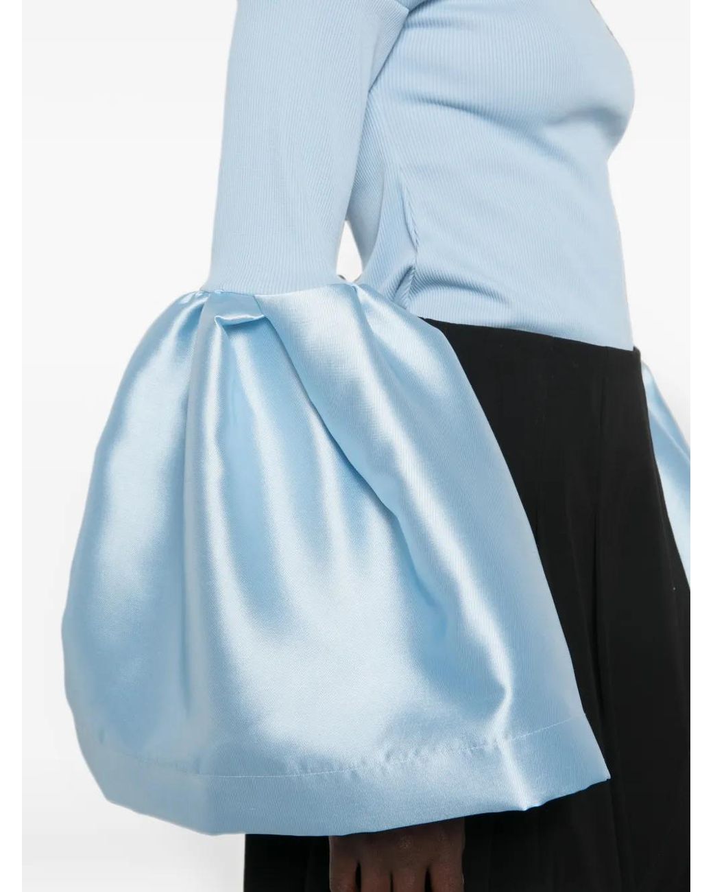 Marques'Almeida Off-Shoulder Blouse in het Blue