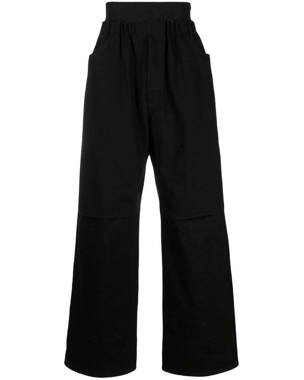 Raf Simons High-rise Wide-leg Trousers in Black for Men | Lyst