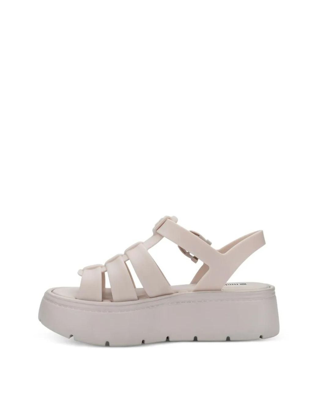 Melissa White Up Platform Strap Sandals