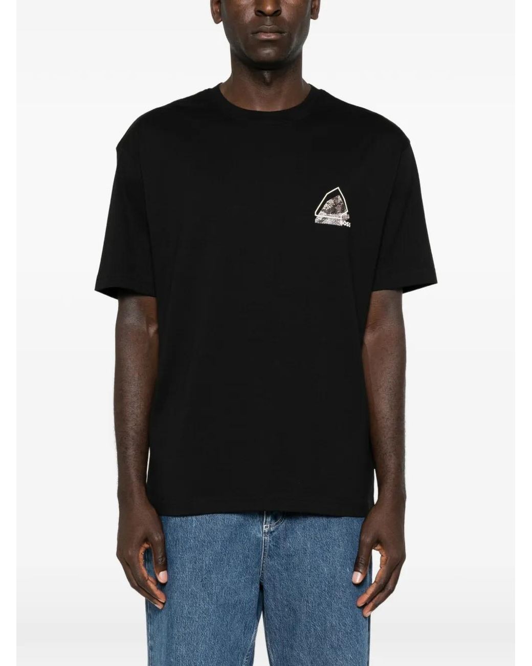 Boss Black Graphic-Print T-Shirt for men
