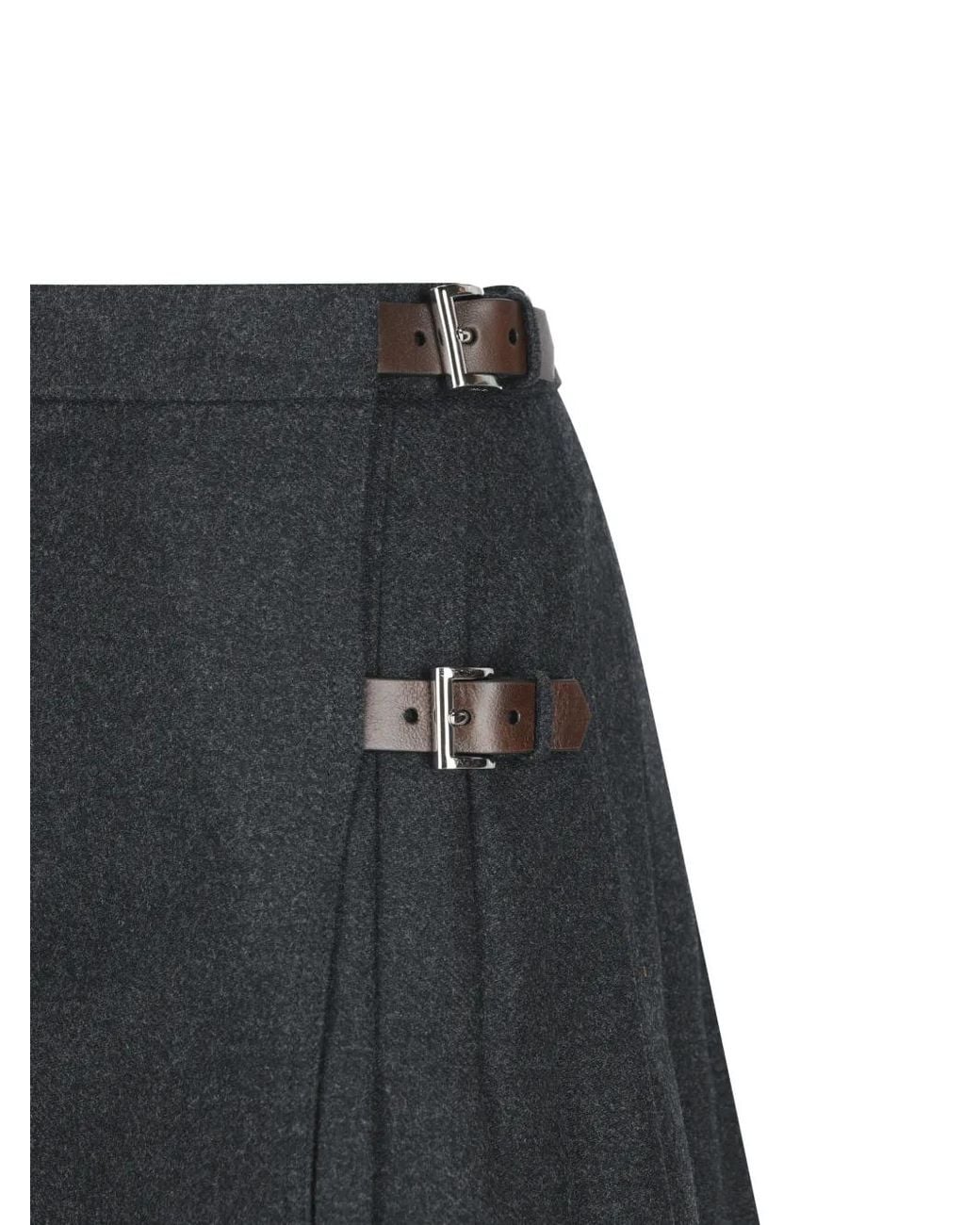 Minifalda Re-Wool Prada de color Black