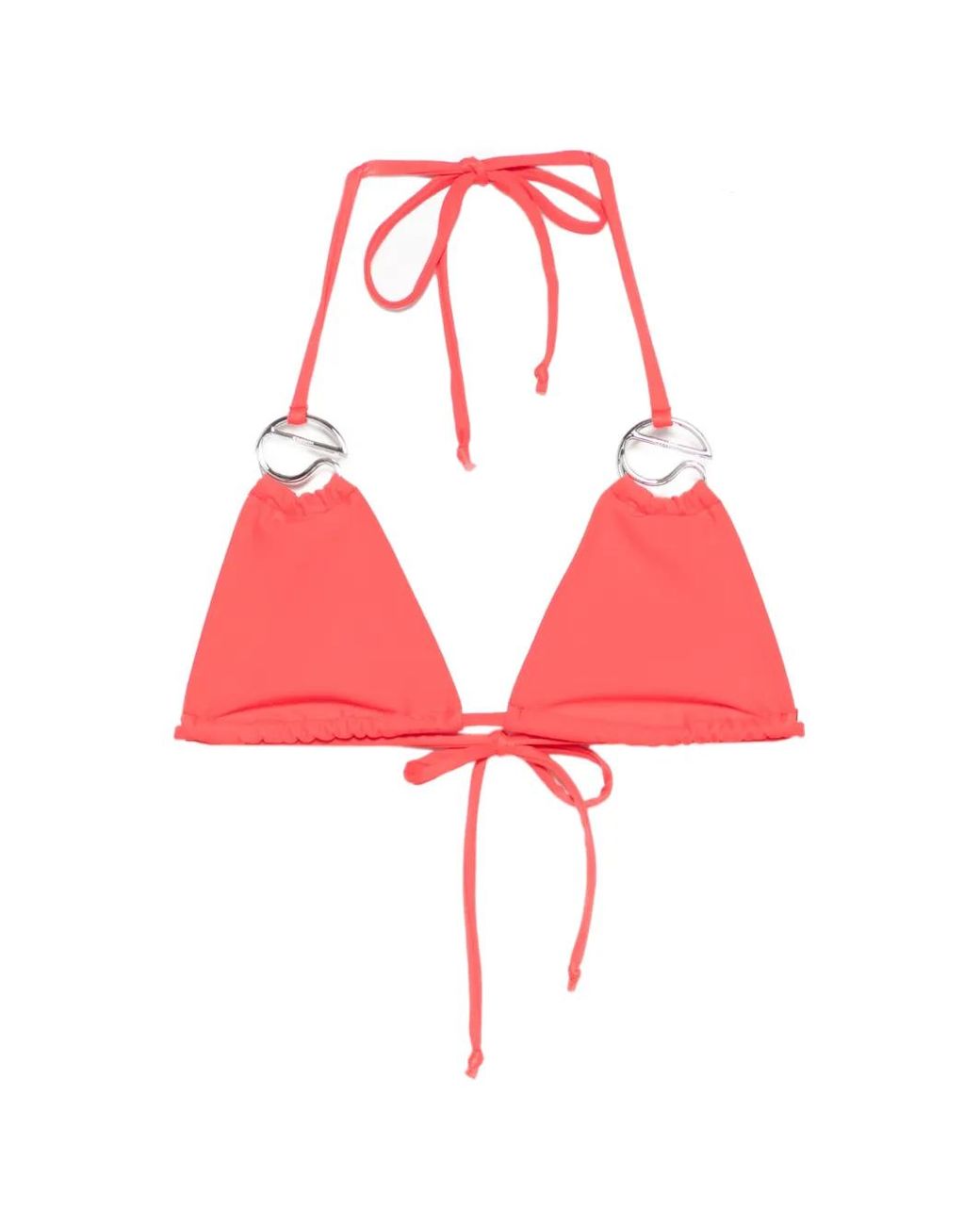 Coperni Red Logo-Appliqué Bikini Top