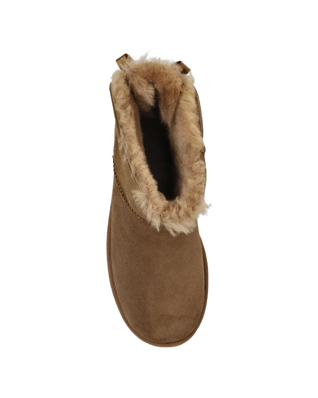 Ugg Brown Bottes Fourrées À Nœud