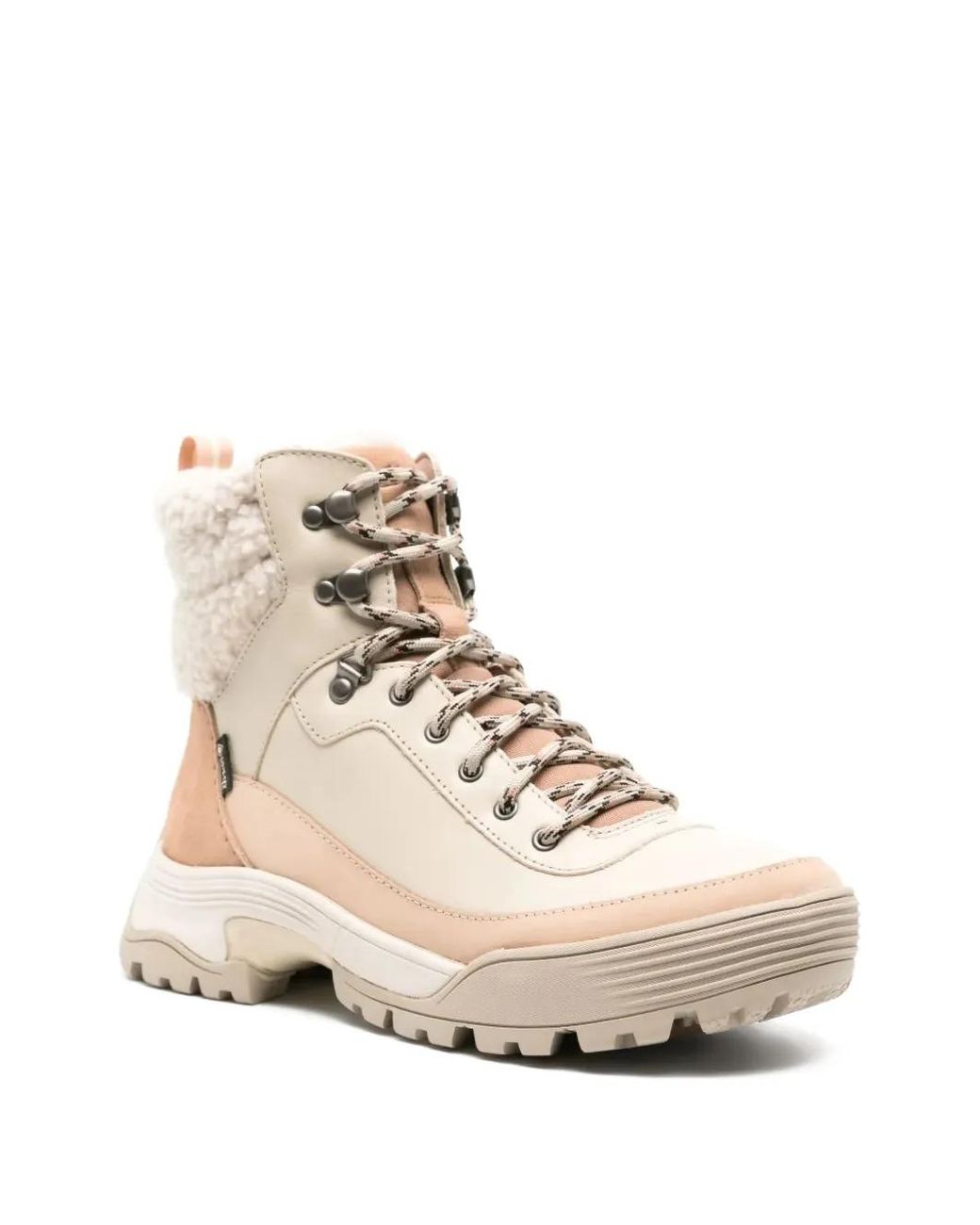 Clarks Natural Atl Hike Shearling Boots