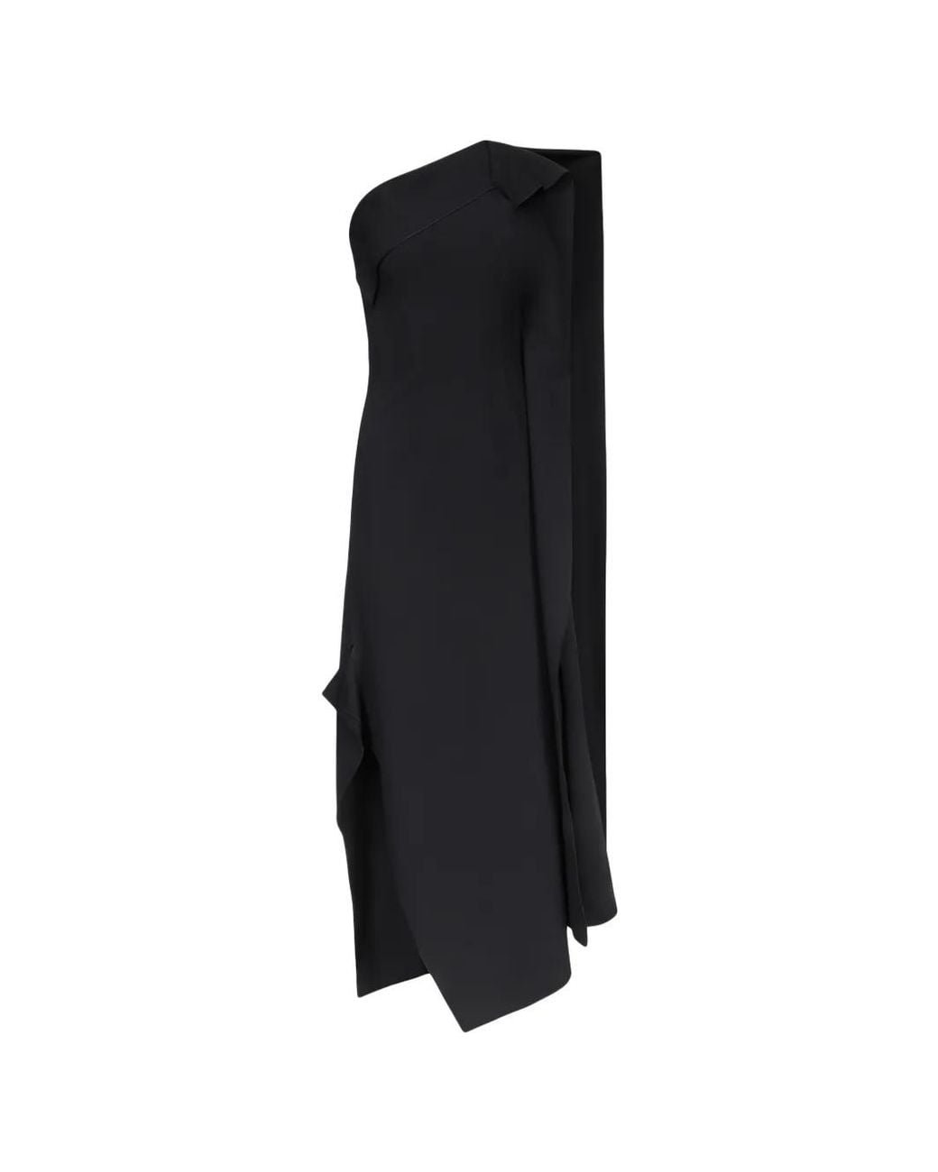 FFORME Gedrapeerde Jurk in het Black