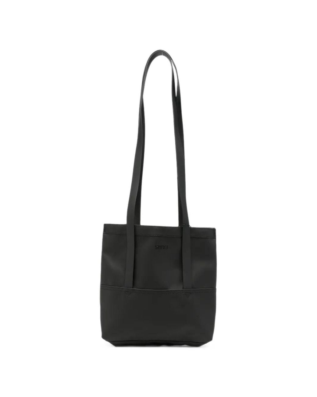 Rains Black Logo-Print Shoulder Bag