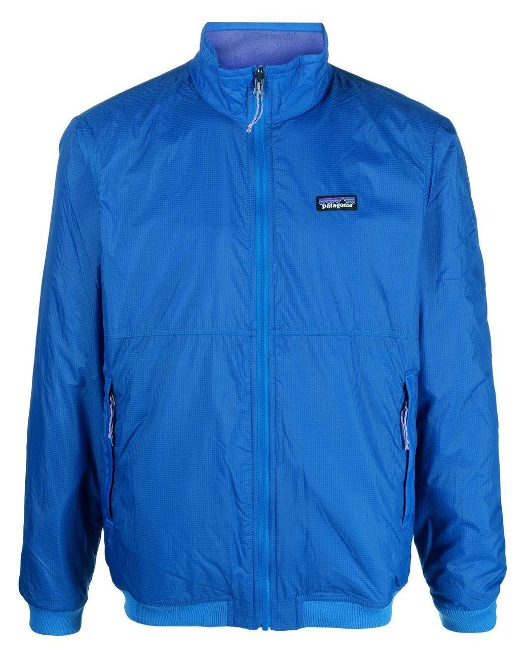 Patagonia Longsleeve Reversible Fleece Jacket in Blue for Men Lyst