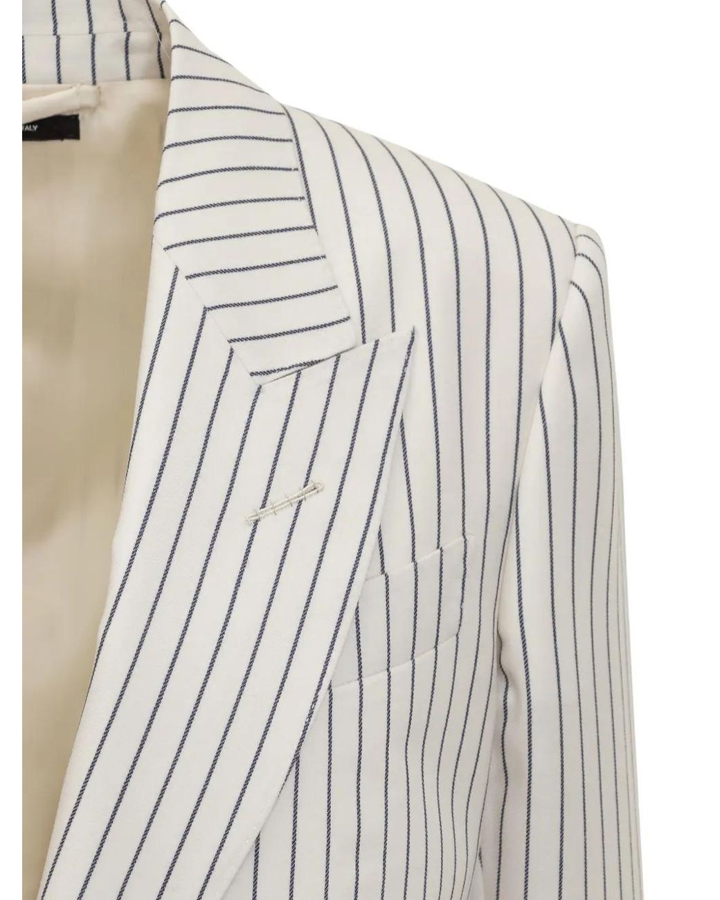 Tom Ford White Striped Blazer