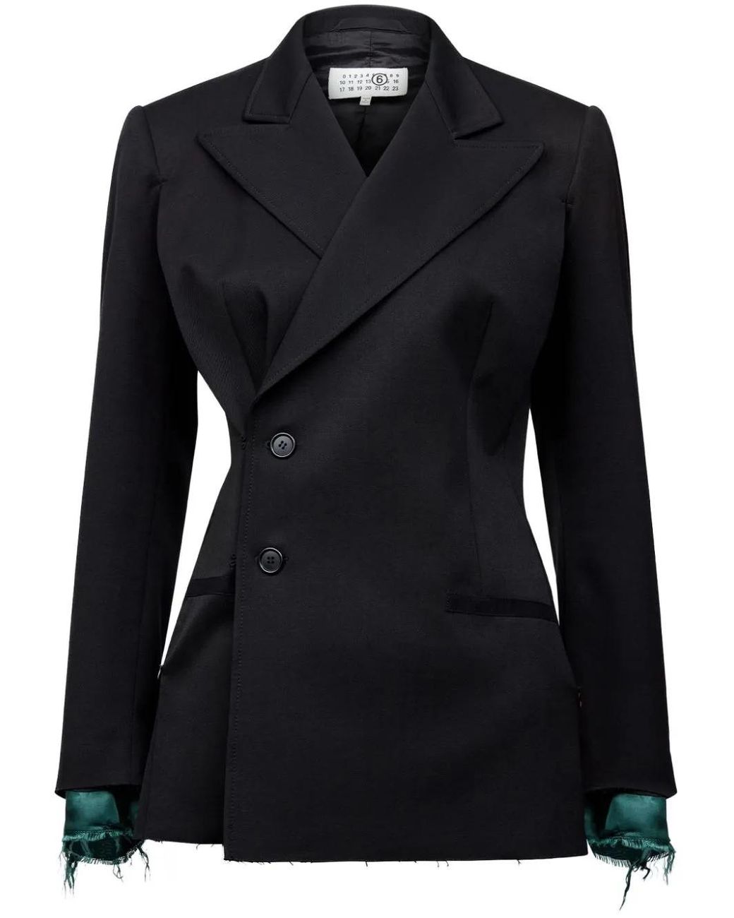 MM6 by Maison Margiela Black Blazer With Patch