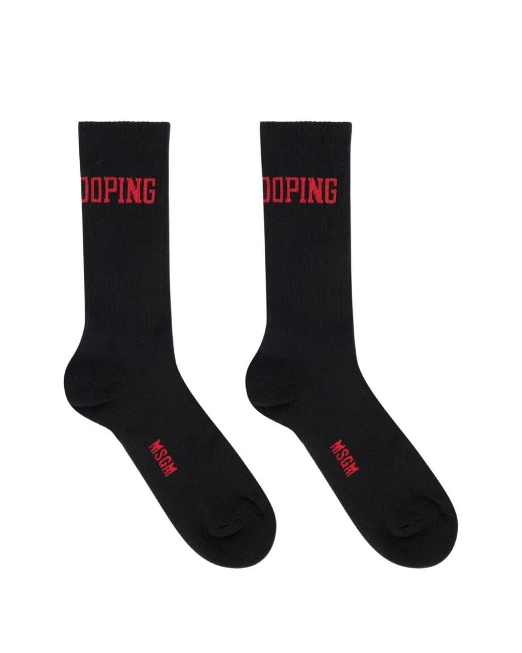 Chaussettes À Logo MSGM pour homme en coloris Black