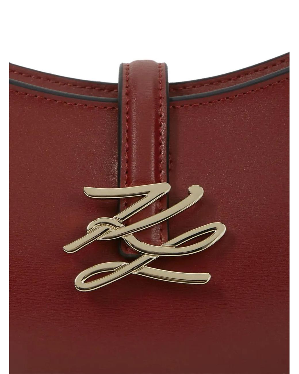 Karl Lagerfeld Red Petit Sac Porté Épaule K/Autograph