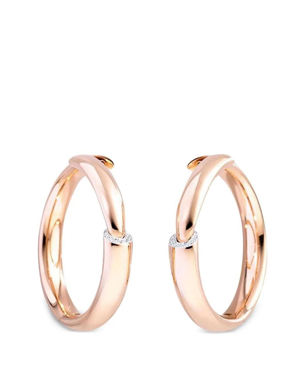 Vhernier Natural Calla Diamond Hoop Earrings