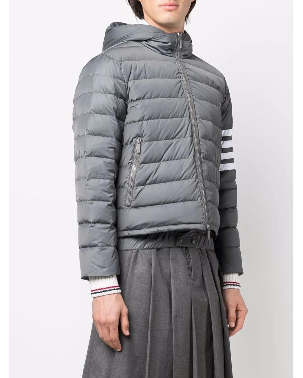 Thom Browne Gray Downfall Padded Ski Jacket for men