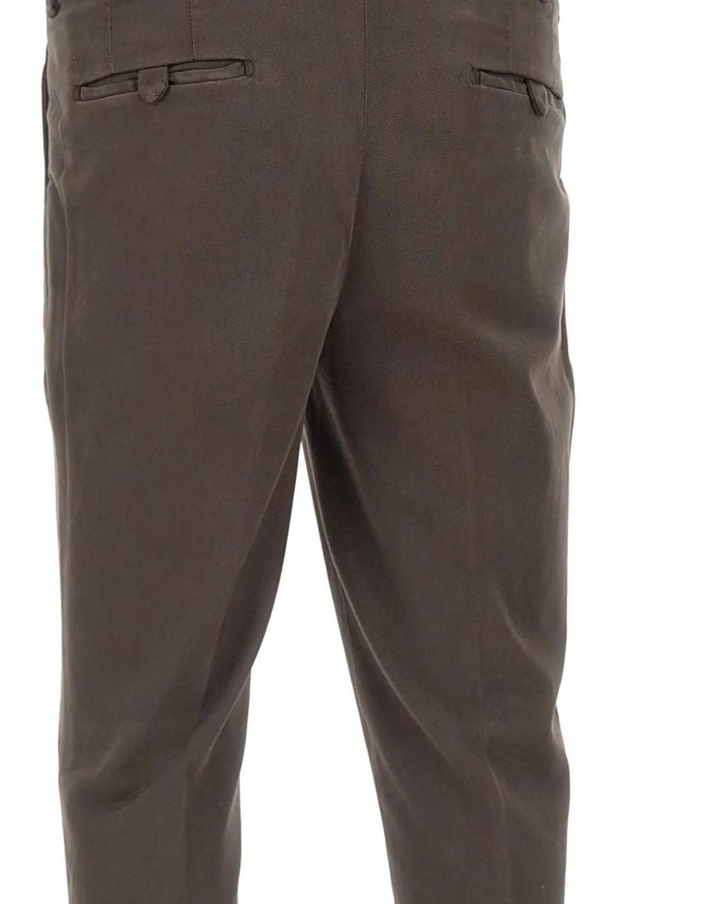 Pantalones Plisados Devore de hombre de color Gray