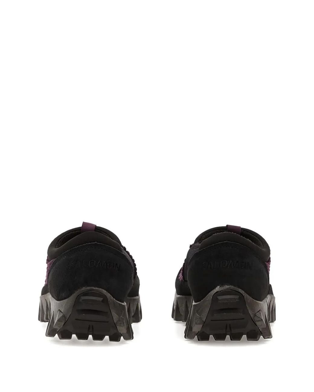 Salomon Black Snowclog Corduroy-Texture Slip-Ons