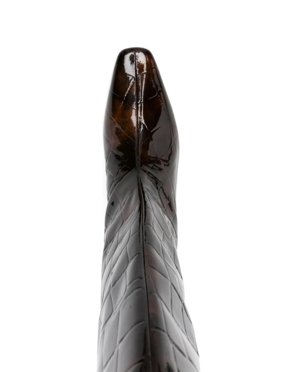 retroféte Black 55Mm Taliah Crocodile-Effect Knee-High Boots