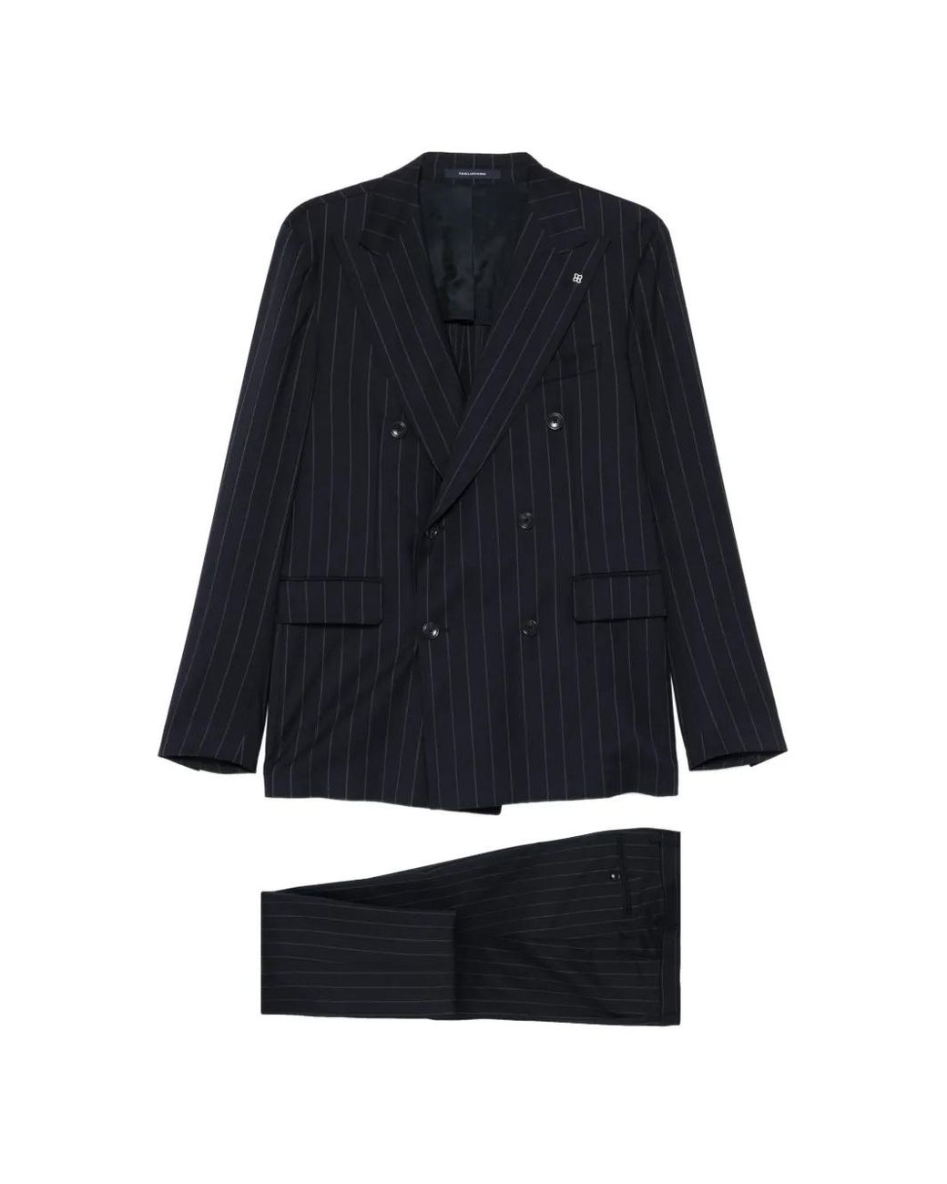 Tagliatore Blue Pinstripe Suit for men