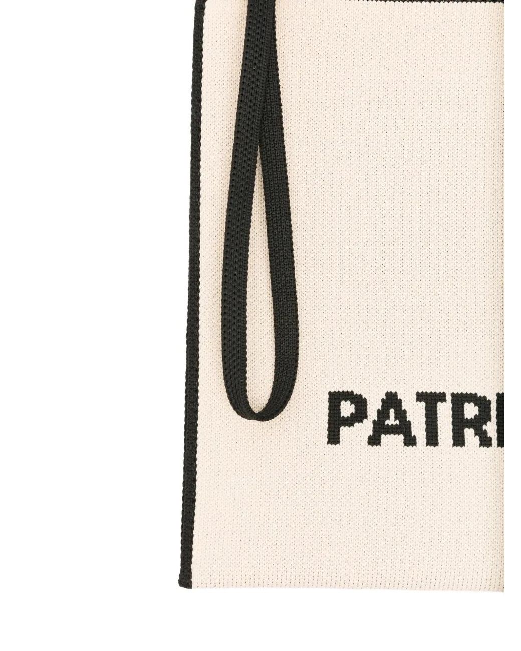 Patrizia Pepe Natural Logo-Detail Clutch Bag