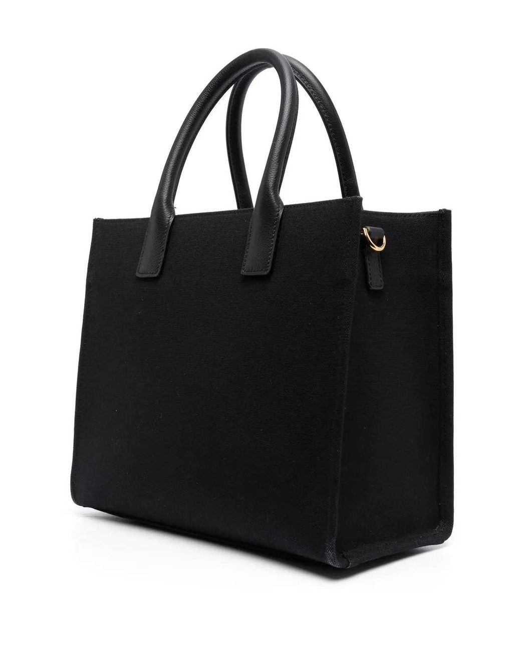 Versace Black La Medusa Canvas & Leather Tote