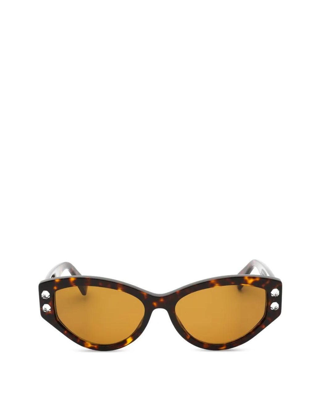 Moschino Metallic Embellished Cat-Eye Sunglasses