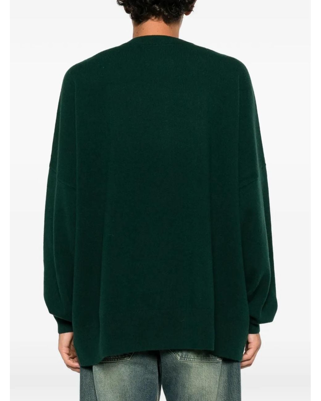 Extreme Cashmere Green Juna Crew-Neck Sweater