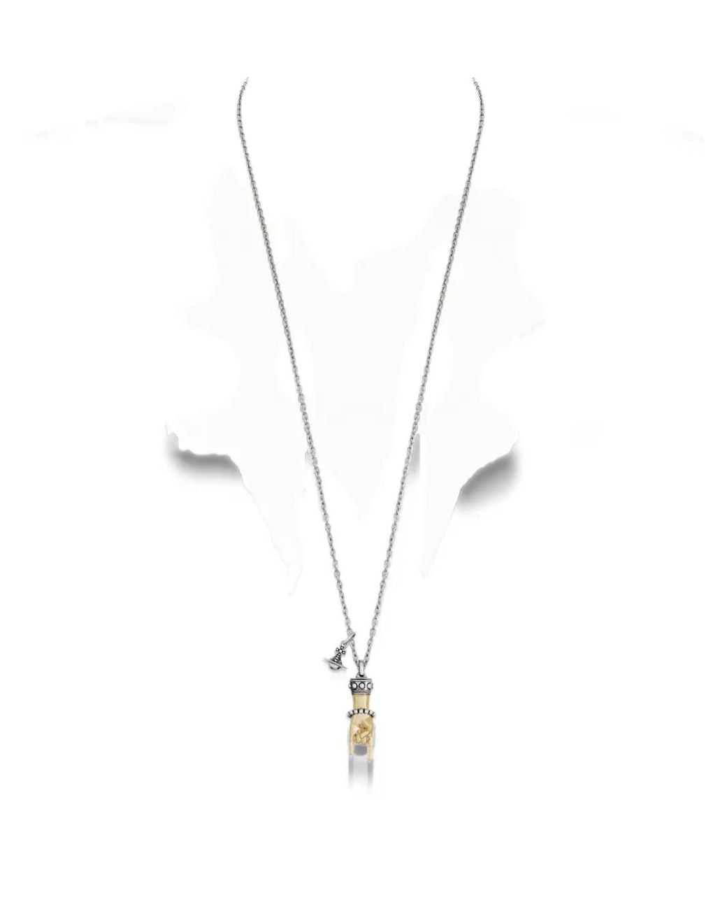 Vivienne Westwood White Anatoly Orb Pendant Necklace for men