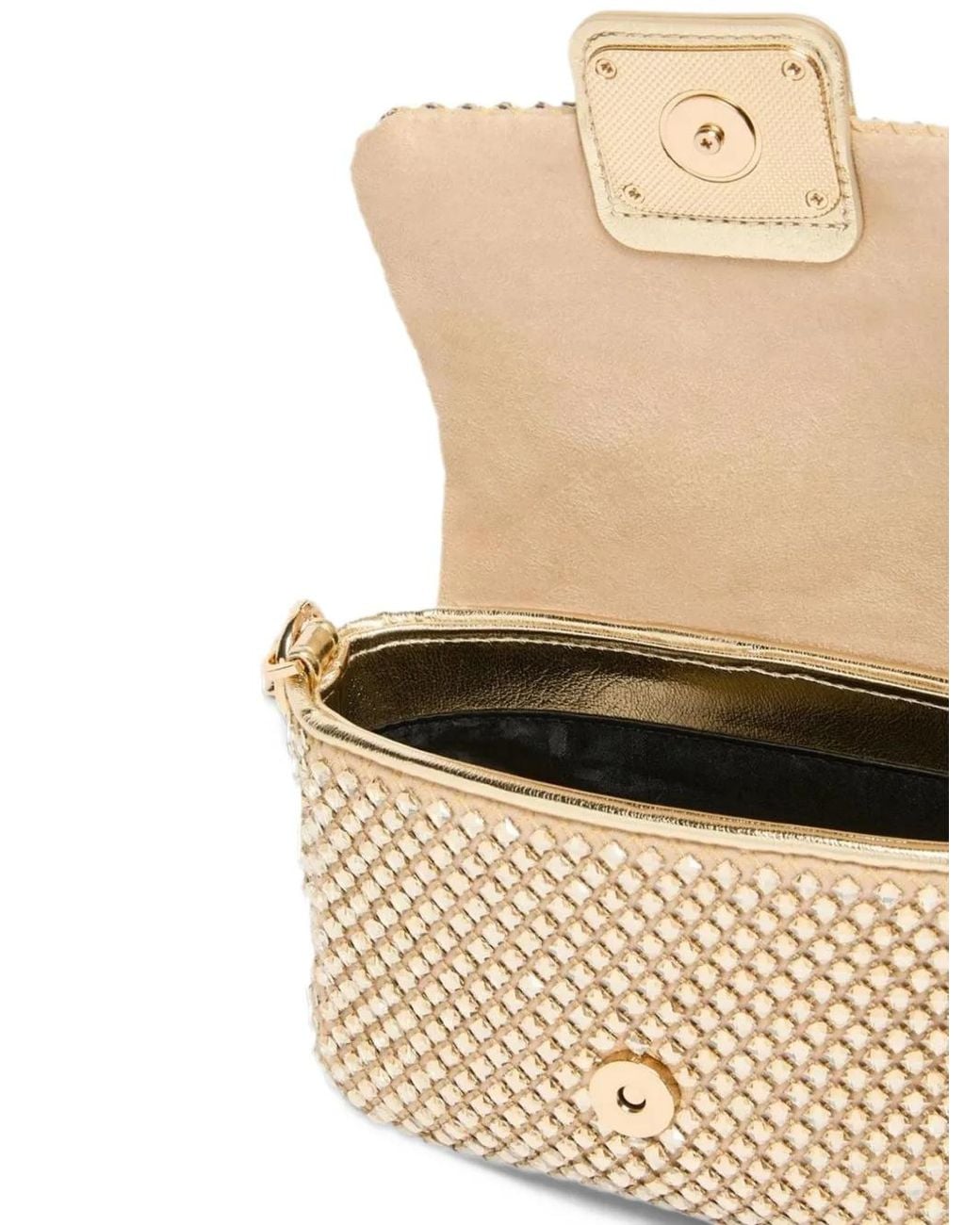 Marella Natural Small Le Muse Crystal-Embellished Chain-Link Tote Bag