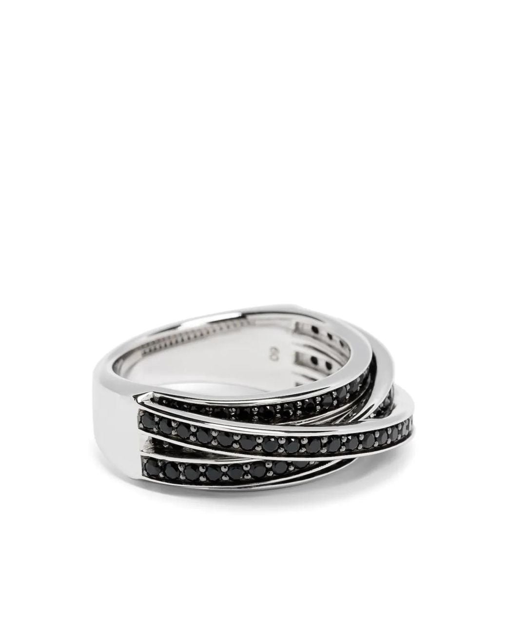 Orb Chunky Ring Tom Wood de color White