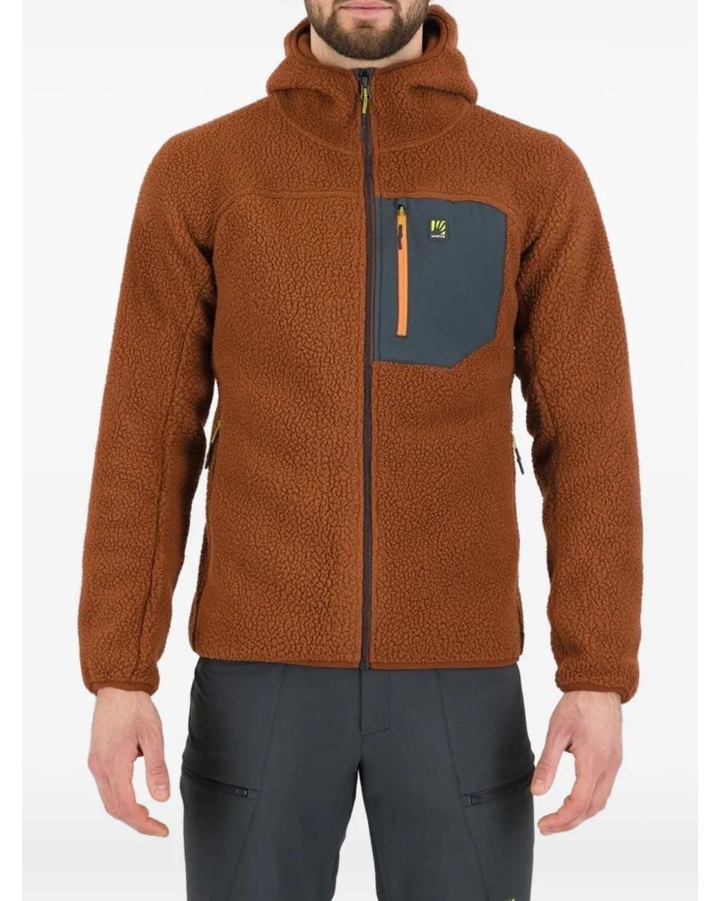 Capucha Con Cremallera Karpos de hombre de color Brown