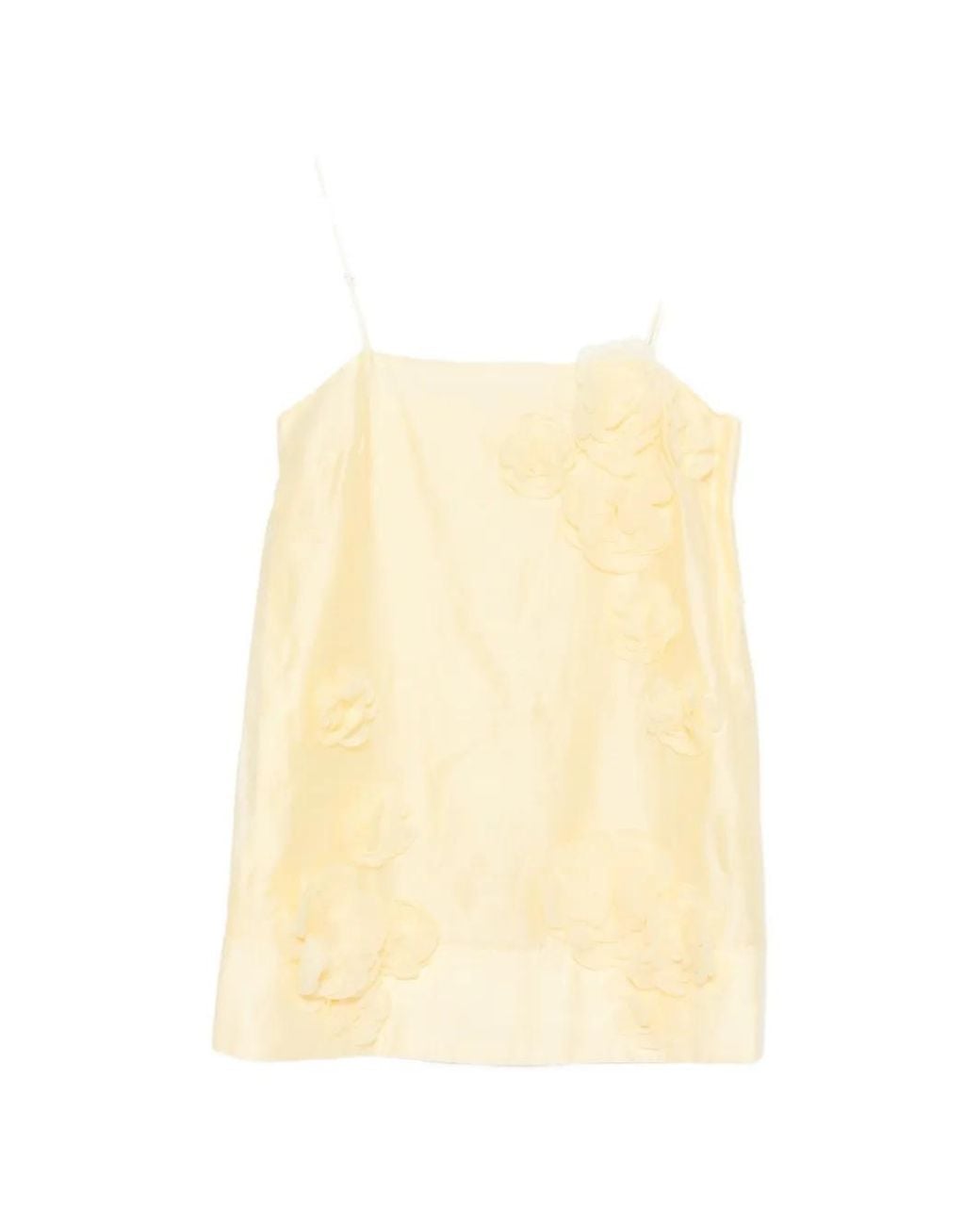 Aje. Natural Cloudscape Floral-Appliqué Blouse