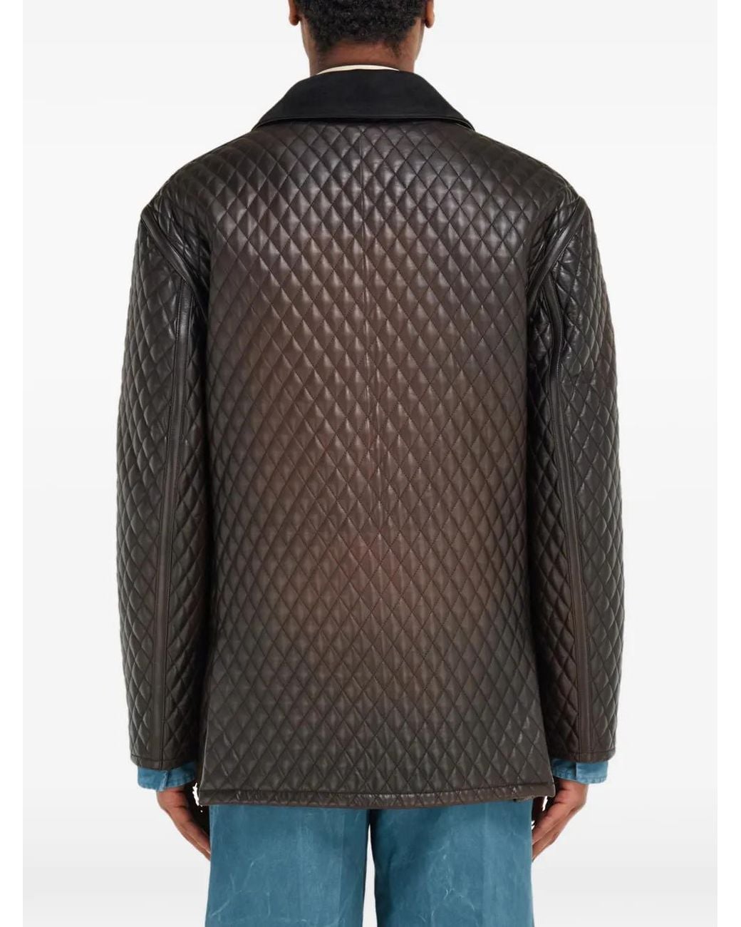Ferragamo Black Quilted Nappa Blouson for men