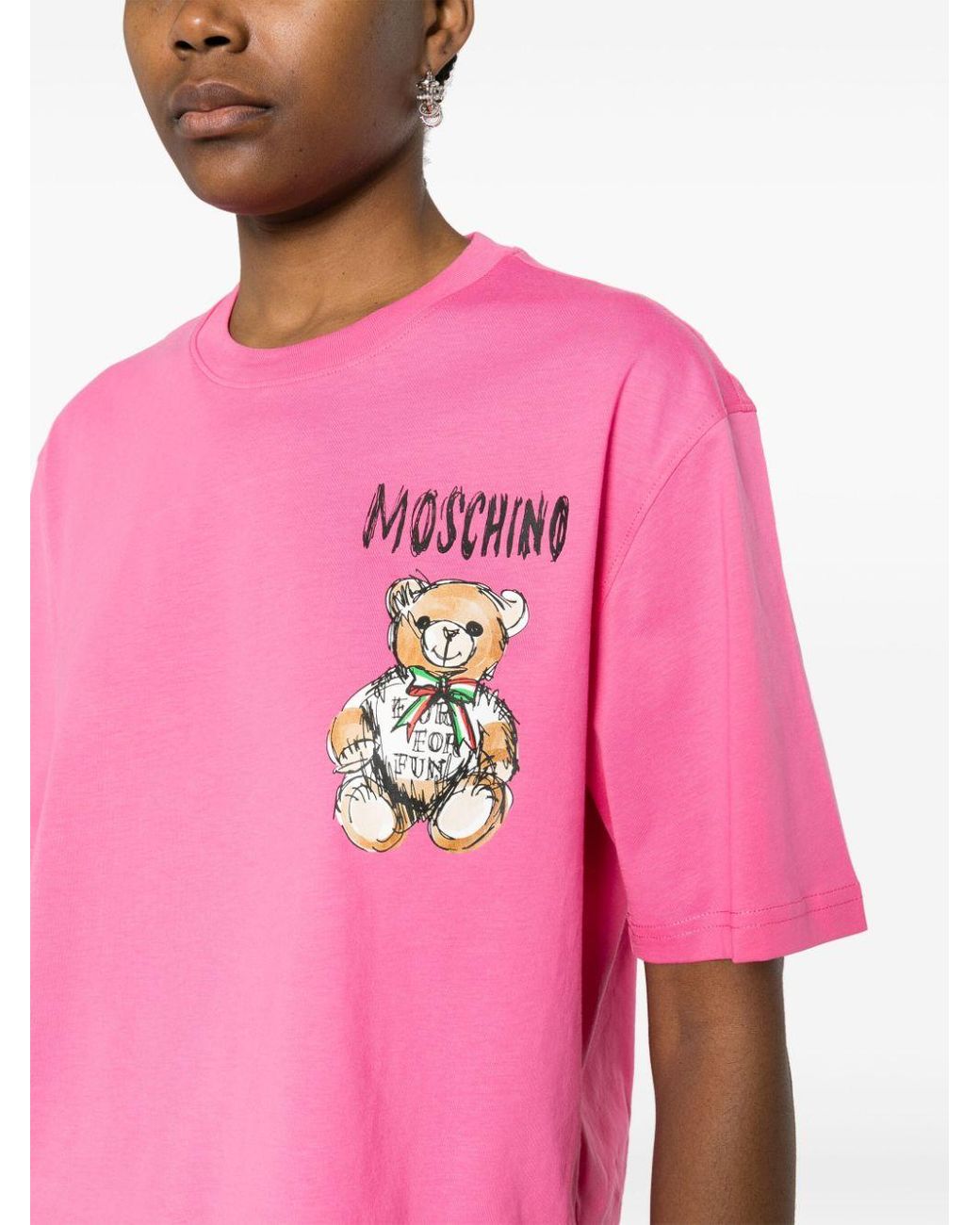 moschino pink t shirt