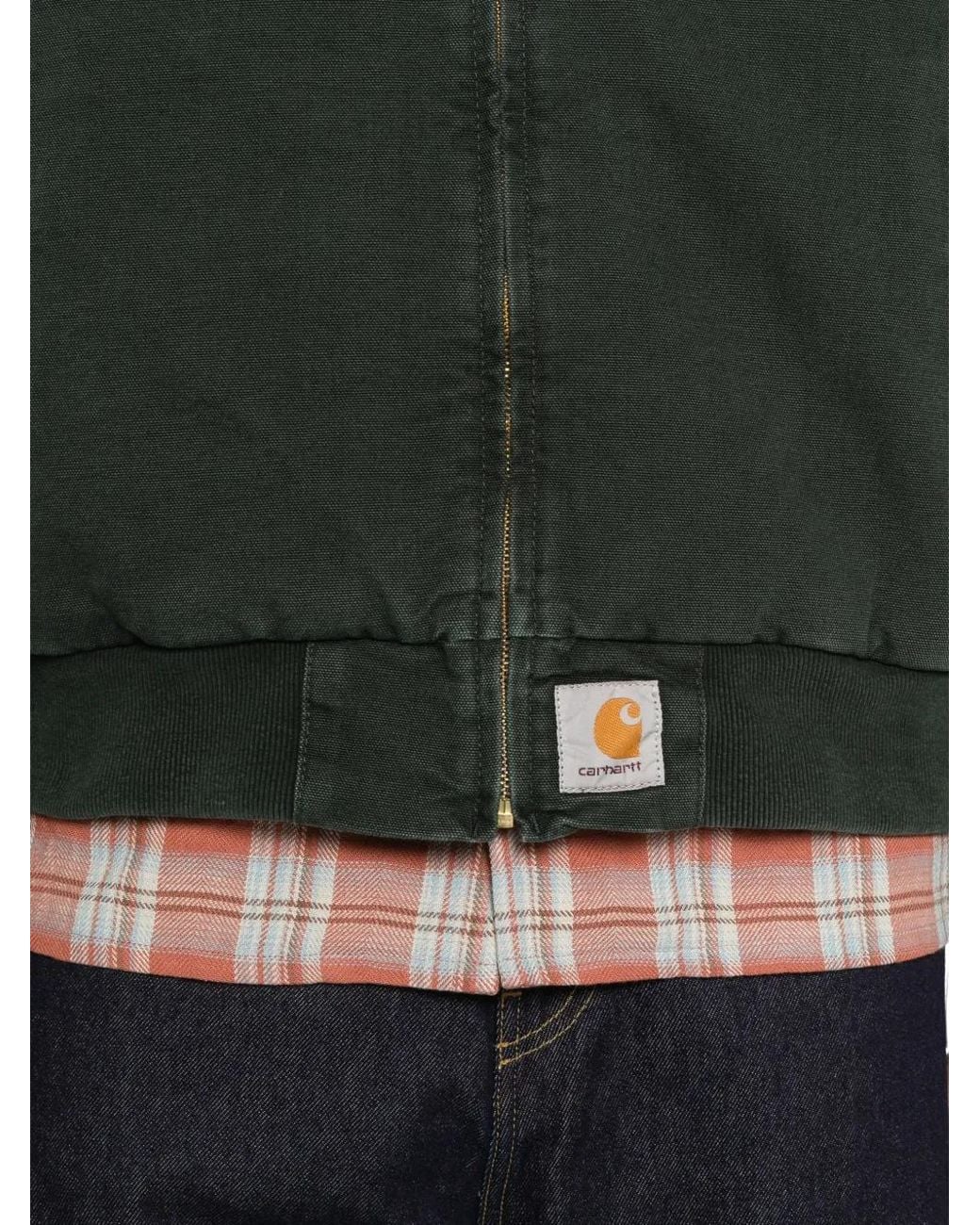 Carhartt Black Og Santa Fe Zip-Fastening Jacket for men
