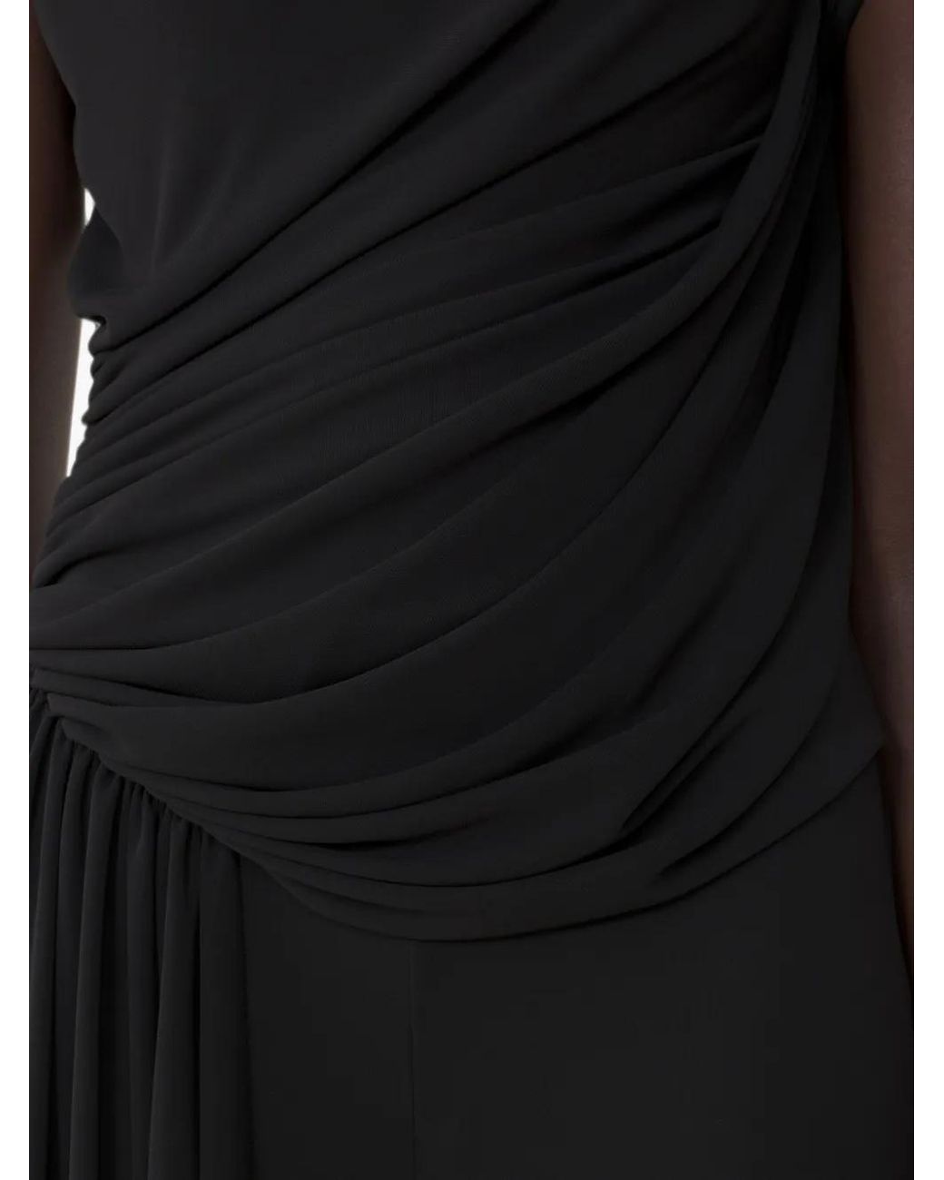 Lanvin Black Draped Jumpsuit