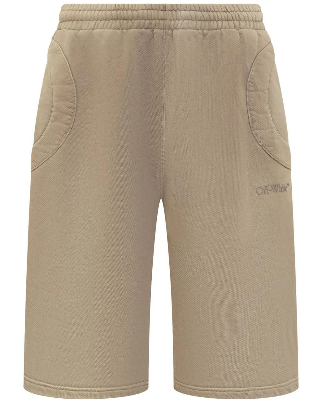 Off-White c/o Virgil Abloh Natural Laundry Shorts for men