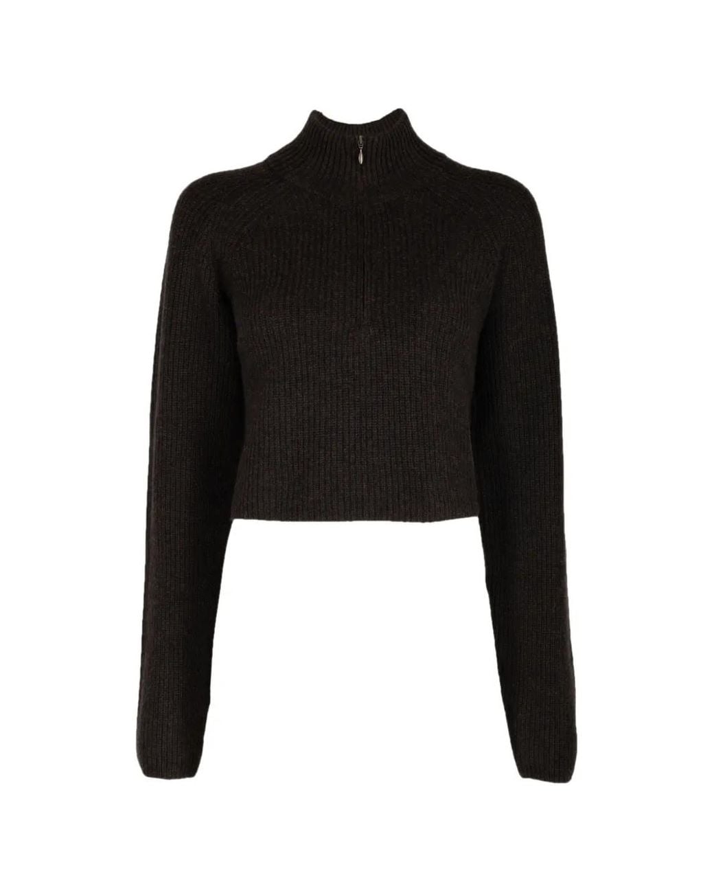 LeKasha Black Pull Tiboli En Maille Côtelée