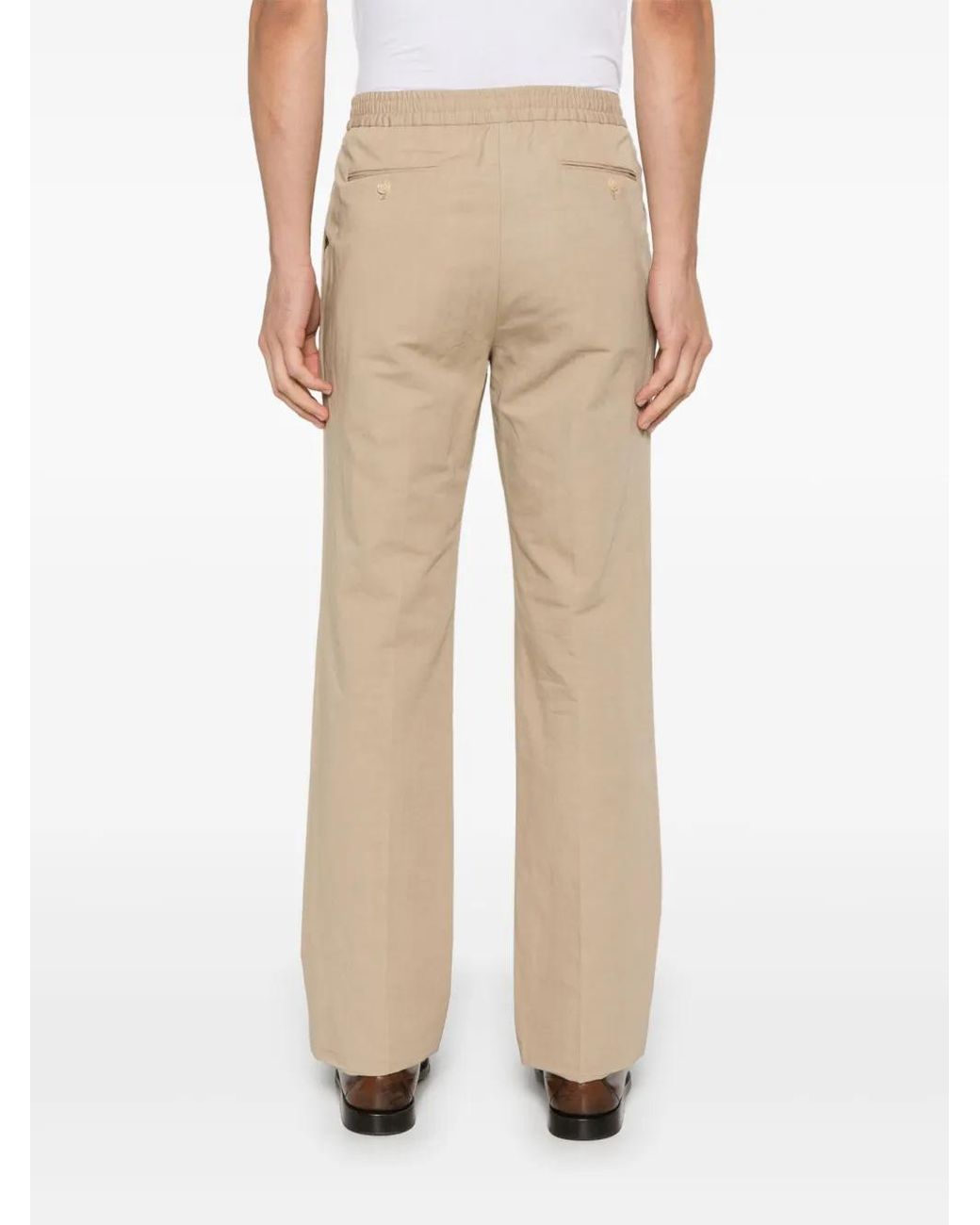 Fursac Natural Slub-Texture Trousers for men